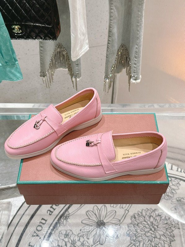 Лоферы женские кожаные розовые фото 9