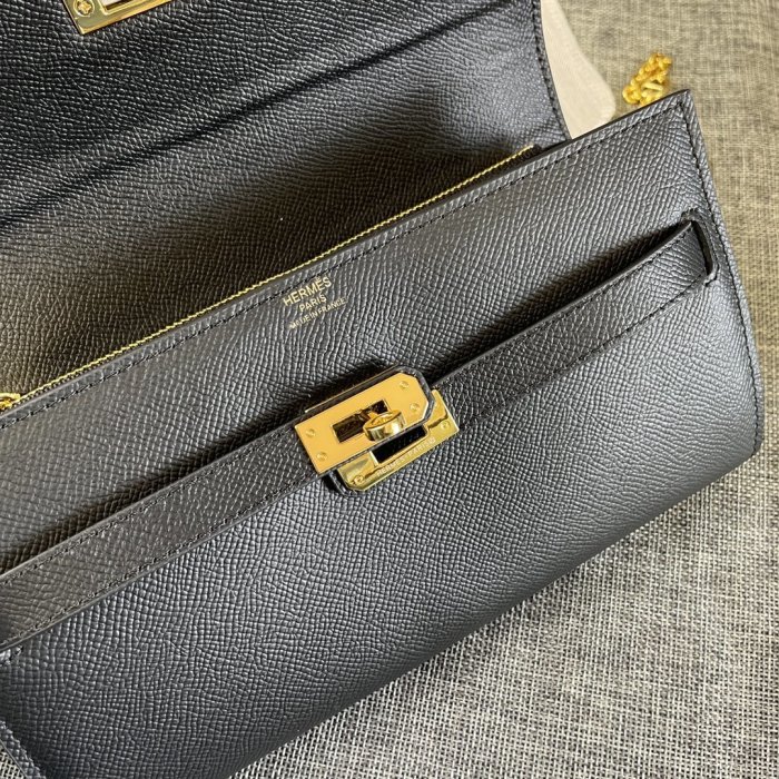 A bag across shoulder Kelly leather women's 22 cm фото 6