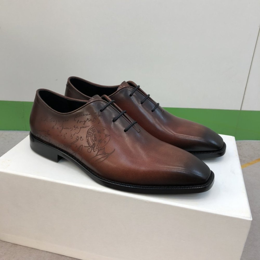 Leather men's shoes фото 3