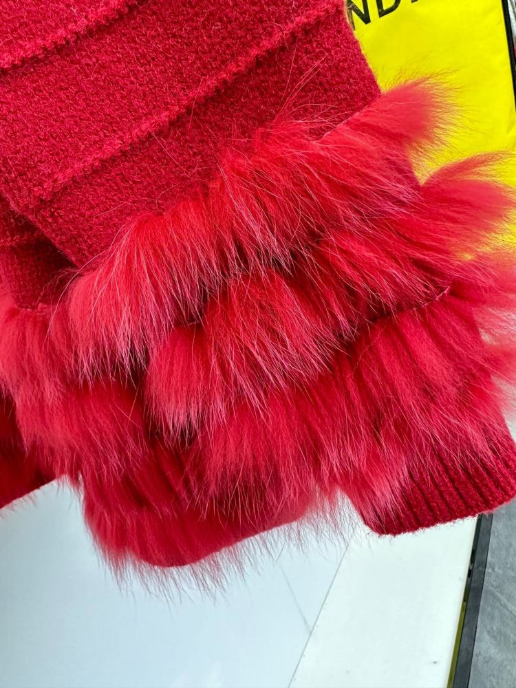 Кашемировий pullover from fox fur фото 7