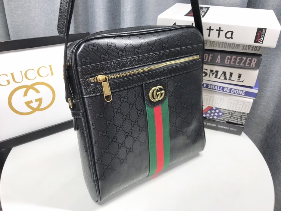 A bag GG Ophidia leather men's 27 cm фото 6