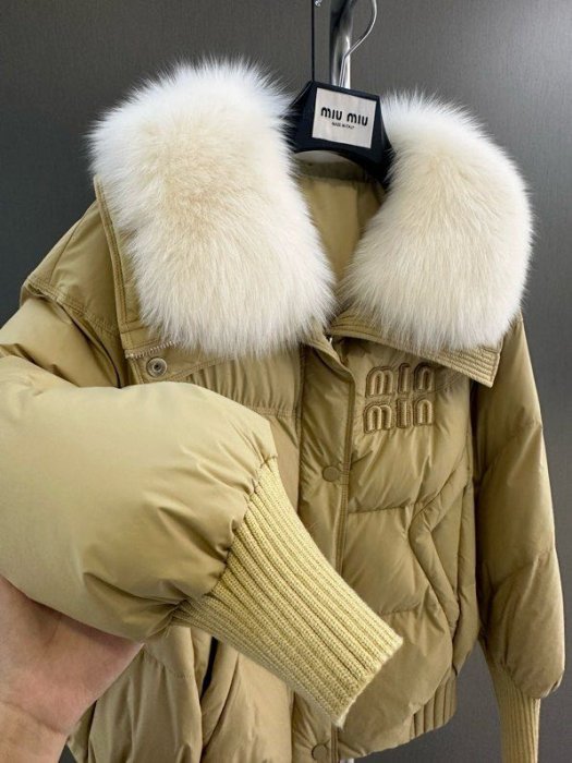 Down jacket from fox fur фото 7