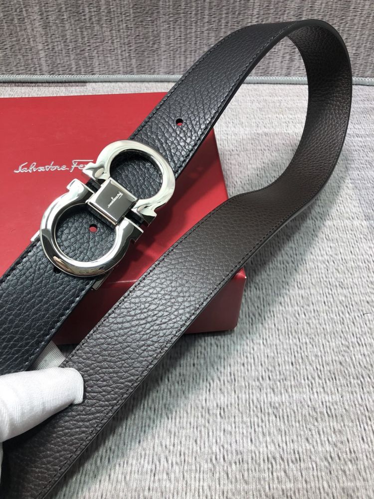 Leather belt 3.5 cm фото 6