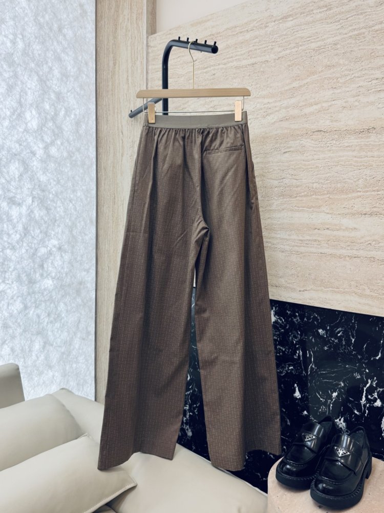 Широкі брюки з темним візерунком фото 2