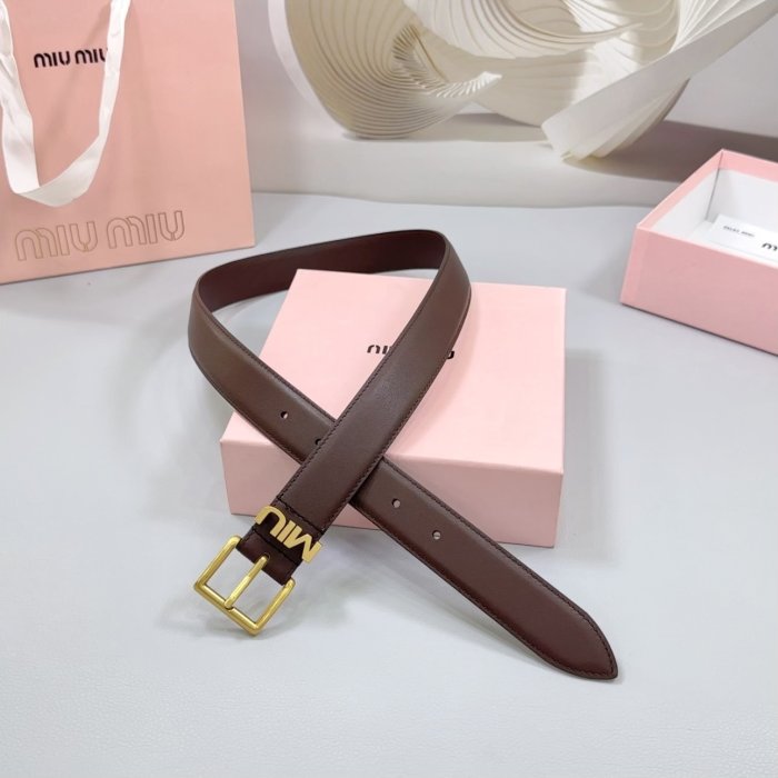 Belt leather female 3 cm