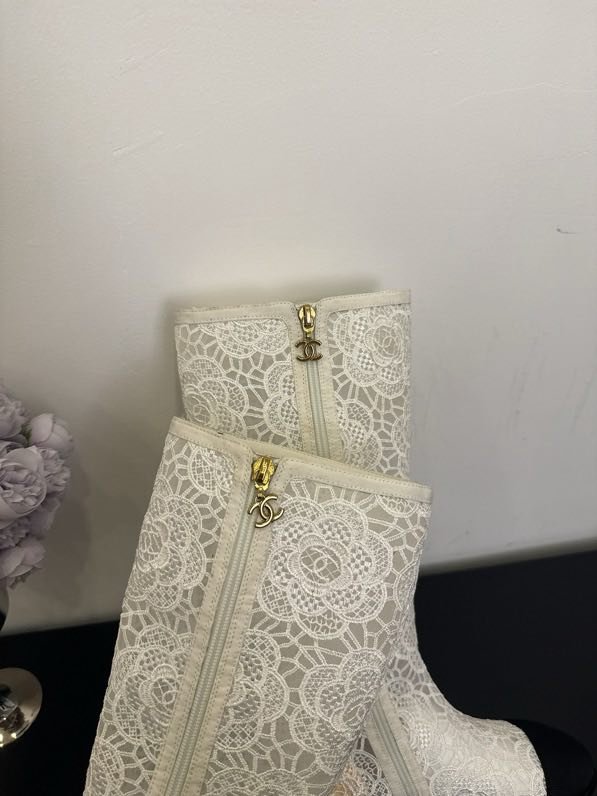 Сапоги женские кружевные фото 4