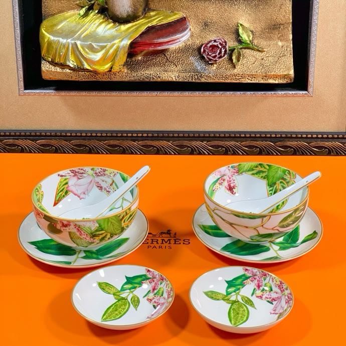 Набор фарфоровой посуды Hermes Passifolia на 10 персон фото 3