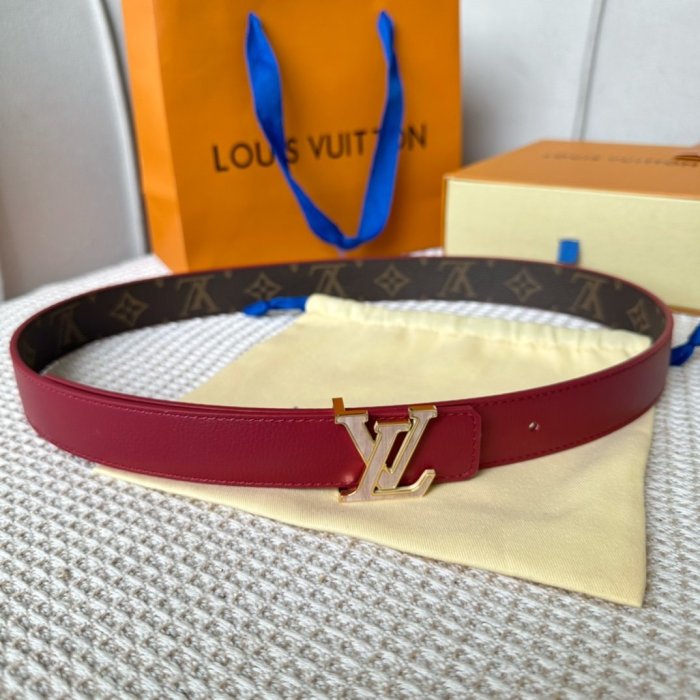 Belt leather female 3 cm