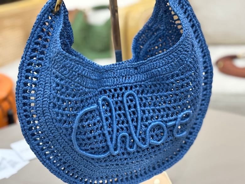 Плетені кругла сумка Chloe The Summer Banana 21 см фото 5