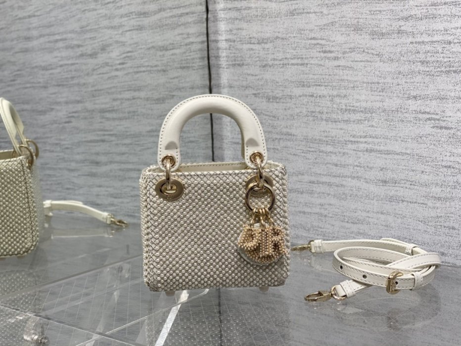 A bag women's Lady Dior Micro 12 cm