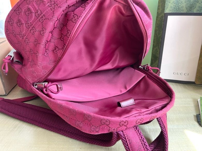 Рюкзак Gucci GG canvas large Rosso Ancora 40 см фото 6
