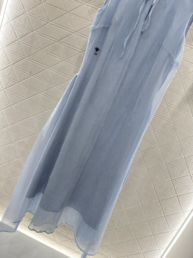 Платье жилет с круглым вырезом и поясом фото 6