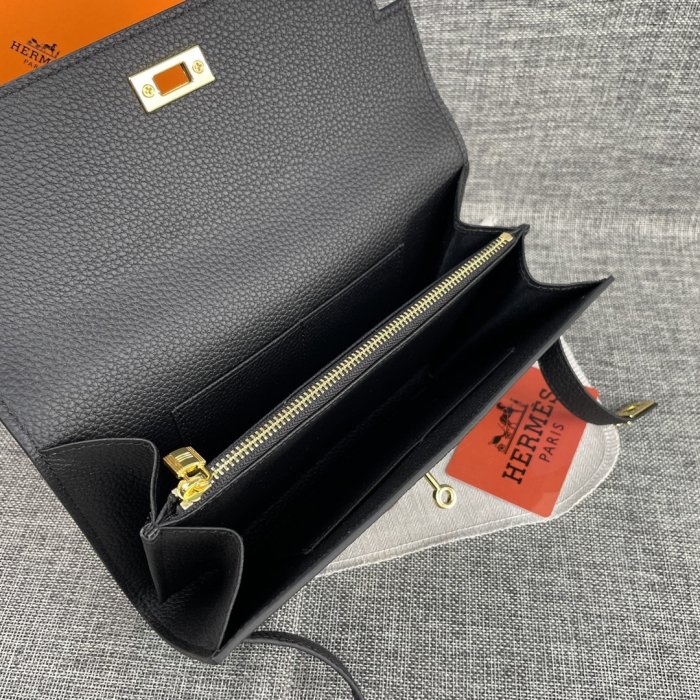 Клатч HERMES Kelly кожаный 24 см фото 7