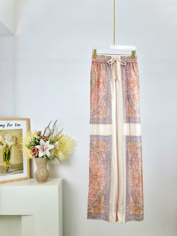 Штани шовкові жіночі з серії ILLUSTRATION фото 3