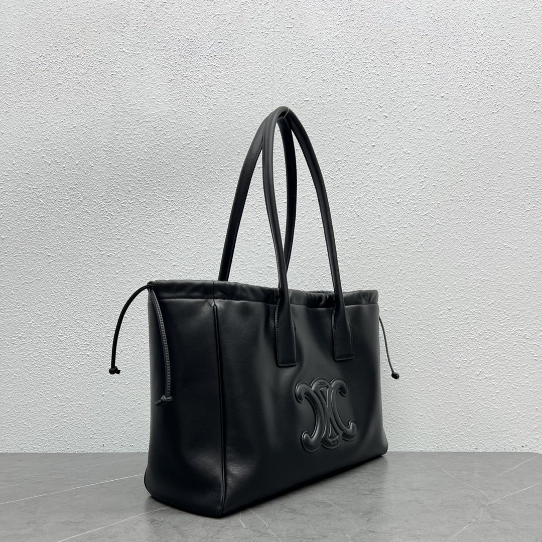 A bag 40х15х29.5 black, natural leather фото 2