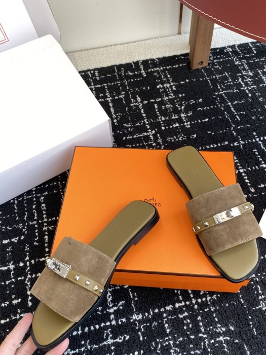 Шльопанці жіночі Hermes Kelly фото 7