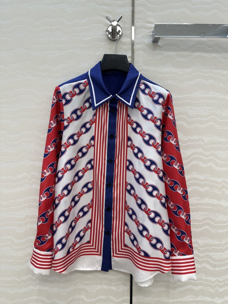 Рубашка шелковая женская