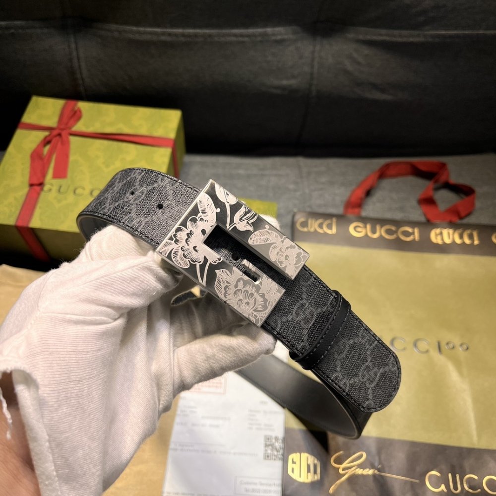 Belt leather 40 mm фото 4