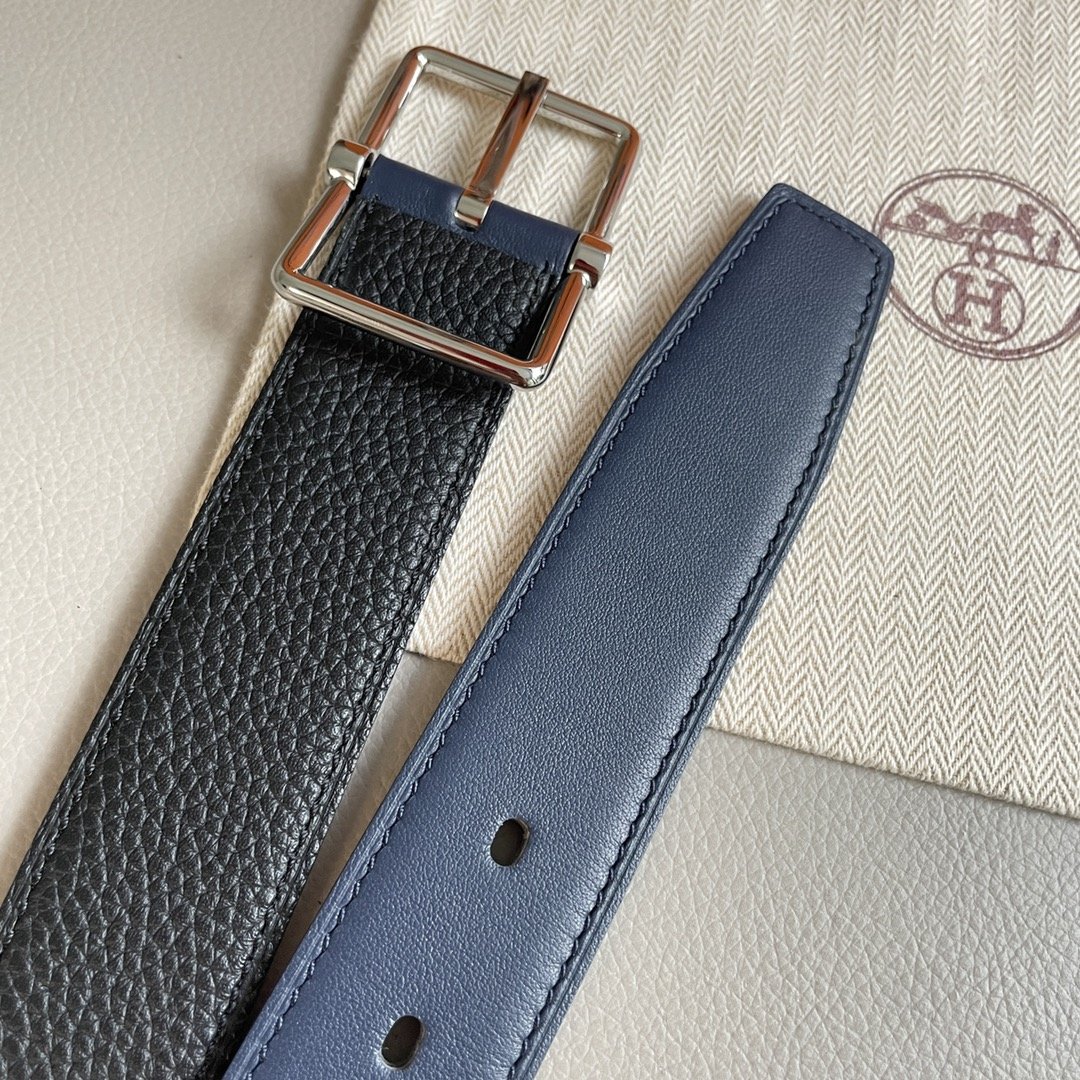 Leather belt 3.2 cm фото 8