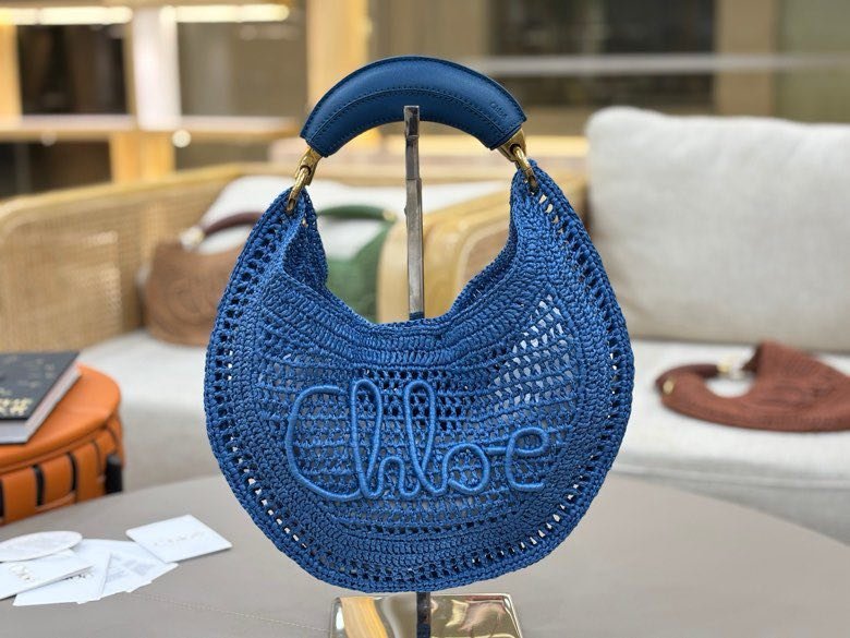 Плетені кругла сумка Chloe The Summer Banana 21 см