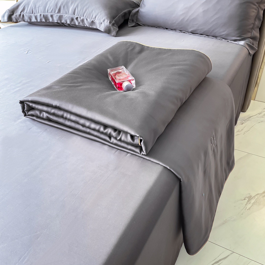 Комплект постельного белья из TENCEL, цвет серый фото 4