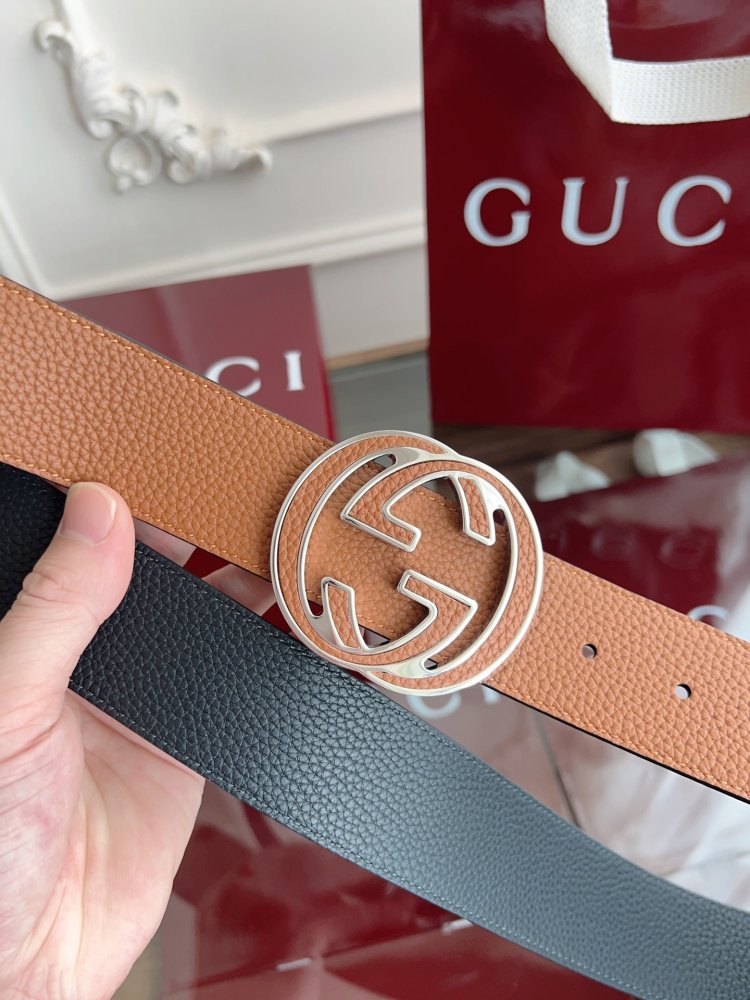 Belt leather 40 mm фото 7
