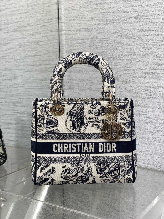 A bag women's Lady Dior 24 cm фото 2