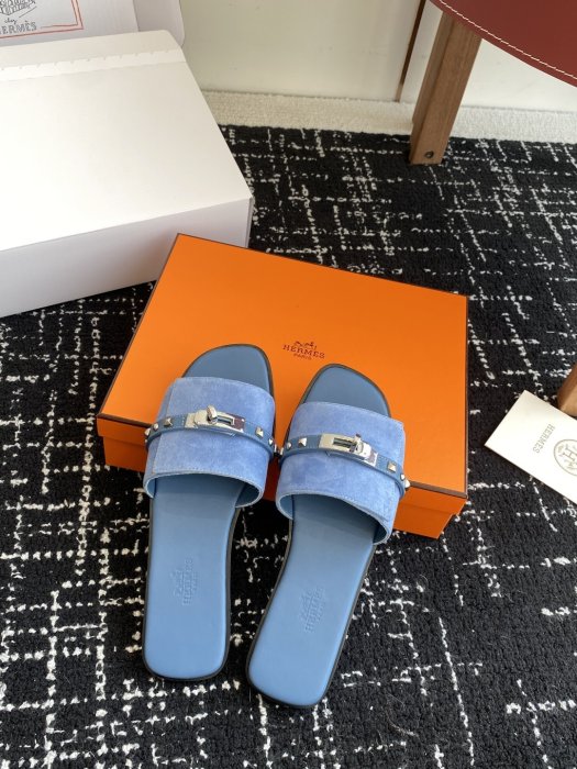 Шлепанцы женские Hermes Kelly фото 4