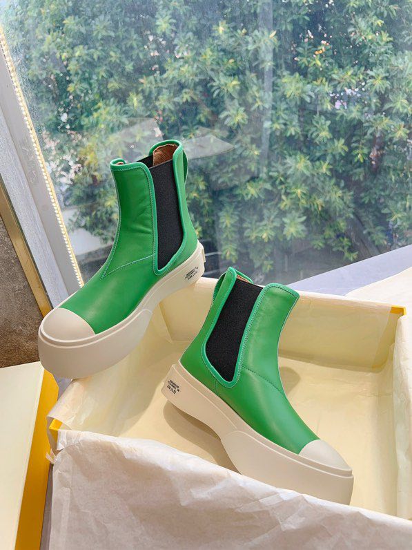 Ботинки женские зеленые фото 6