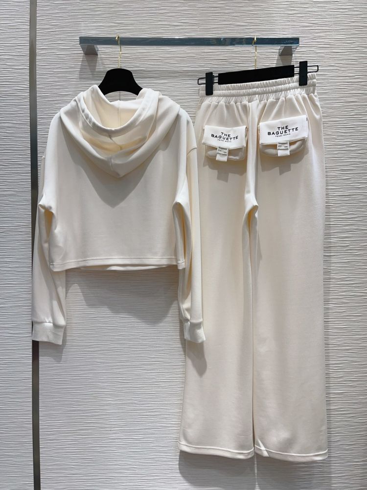 Костюм жіночий білий (кофта і штани) фото 7