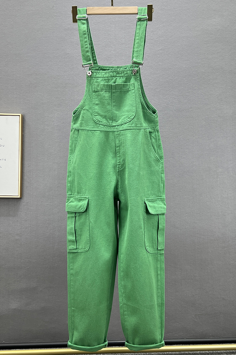 Female jean overalls, free, from high waist фото 6
