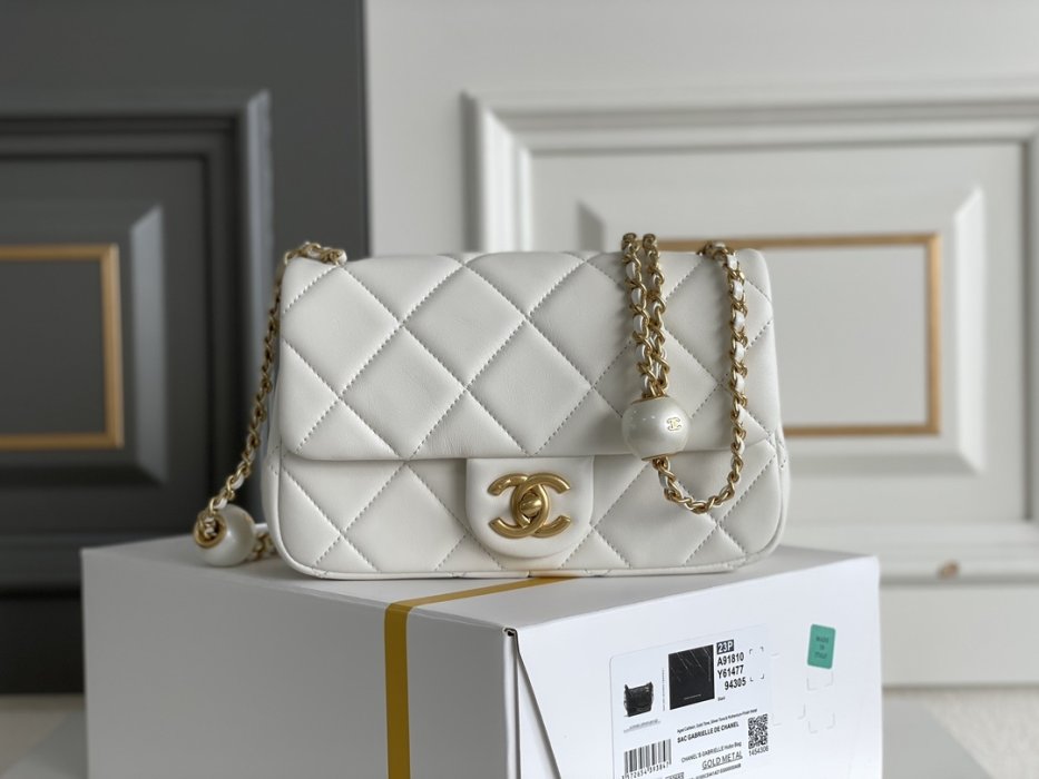 Сумка женская Chanel 24S Double Pearl Small Square Bag