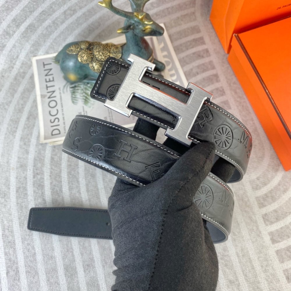 Belt leather 38 mm фото 3