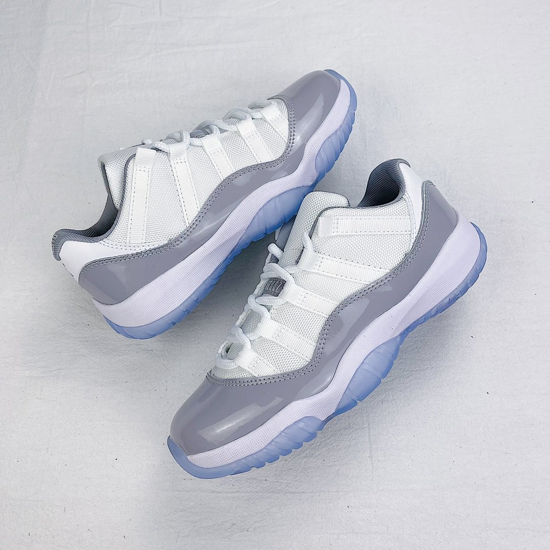 Кроссовки Air Jordan AJ11 Low Cement Grey AV2187-140 фото 8