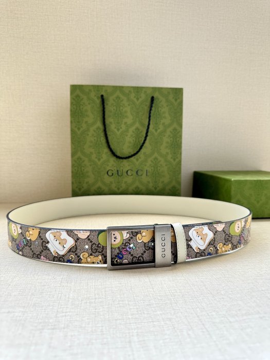 Belt leather 3.8 cm GUCCI GG Marmont