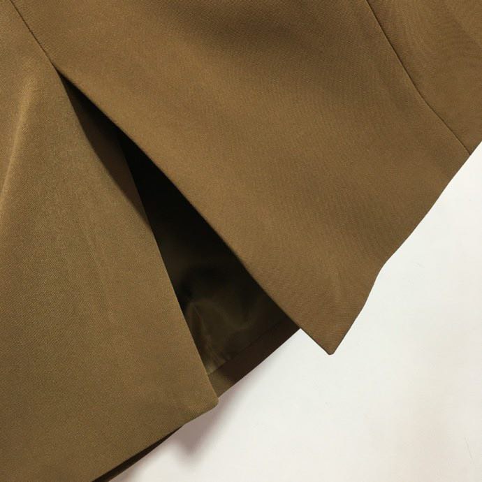 Пиджак коричневый с поясом фото 8