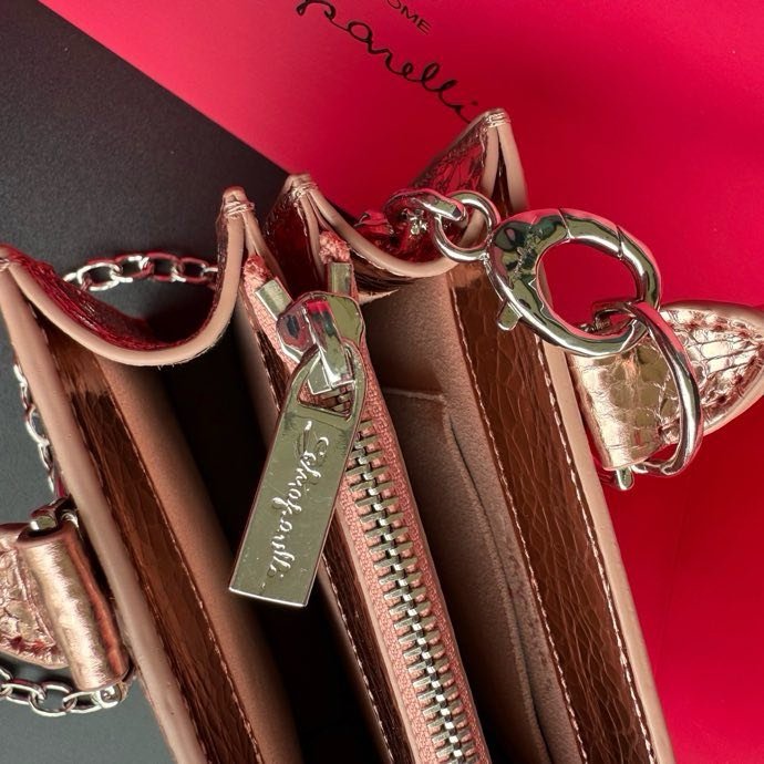 A bag leather women's 20 cm фото 2