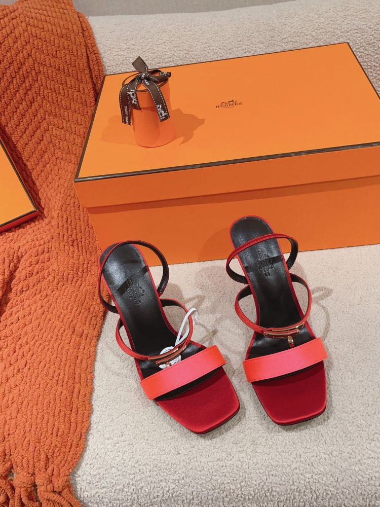 Босоножки Hermes Glamour на каблуке 9.5 см