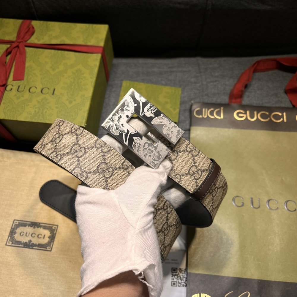 Belt leather 40 mm фото 7