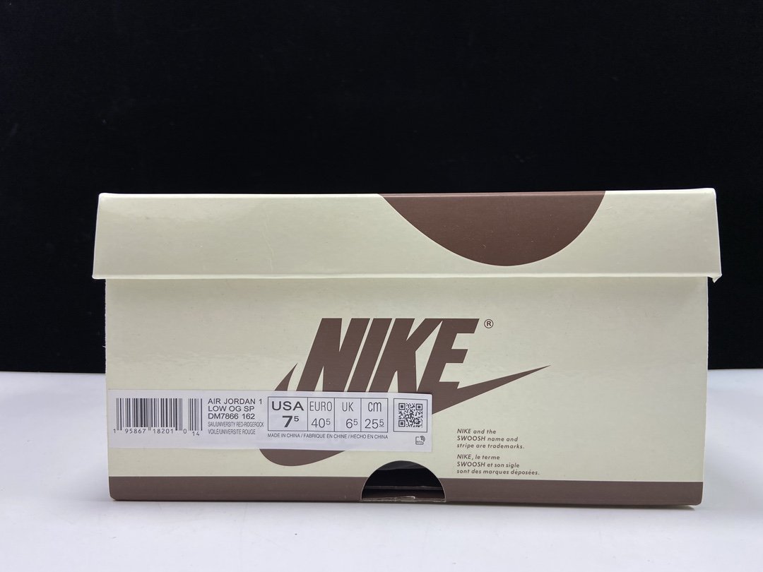 Sneakers Air Jordan 1 Retro Low OG SP Travis Scott Reverse Mocha DM7866-162 фото 9