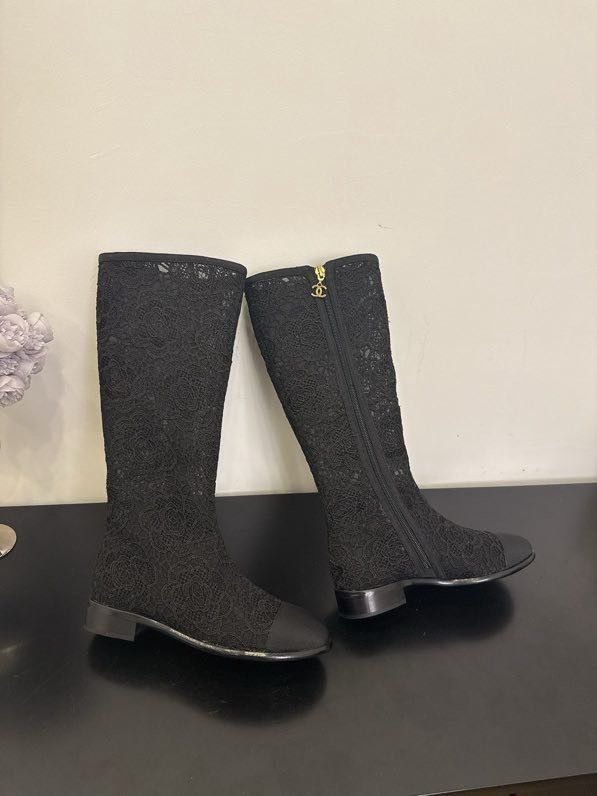 Чоботи жіночі мереживні фото 2