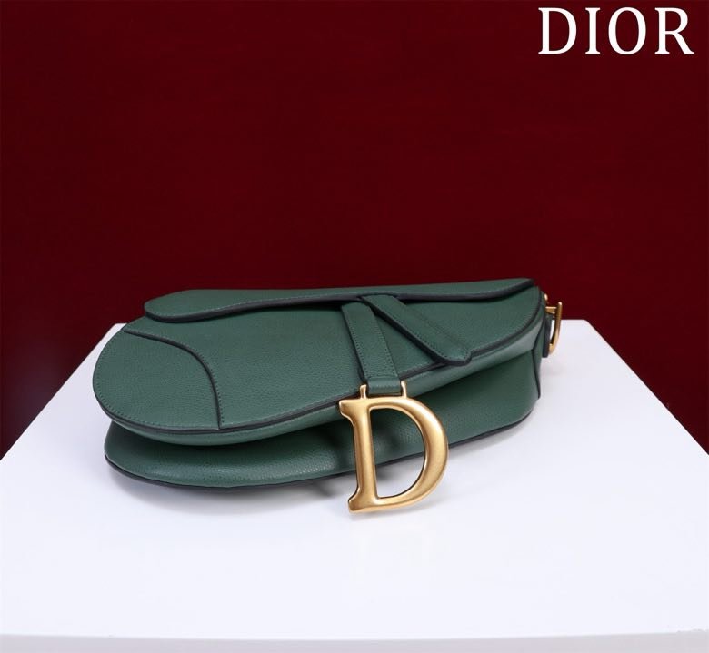 Сумка кожаная Dior Saddle 25 см фото 2