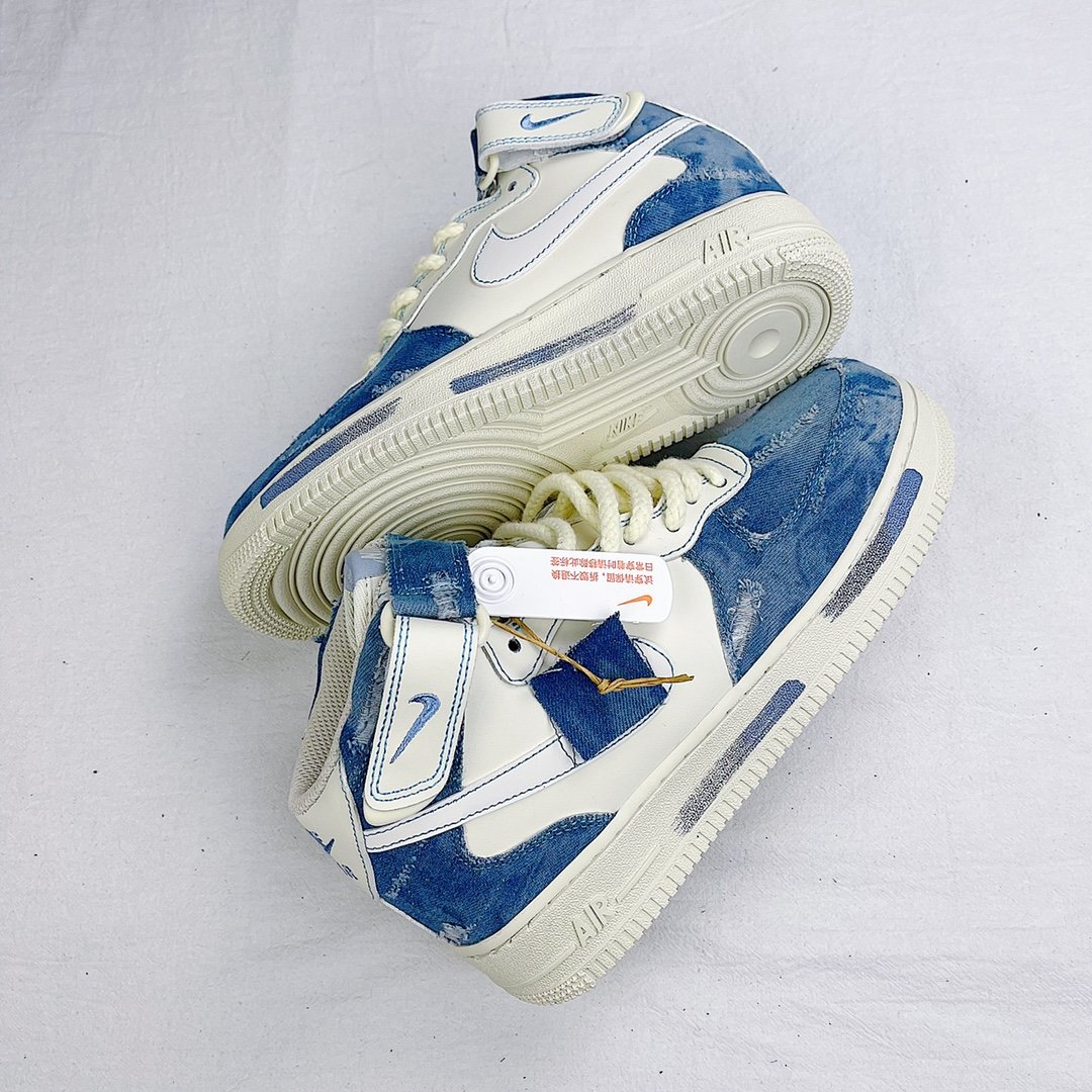 Кросівки Air Force 1 Mid Broken silk CW1888-622 фото 9