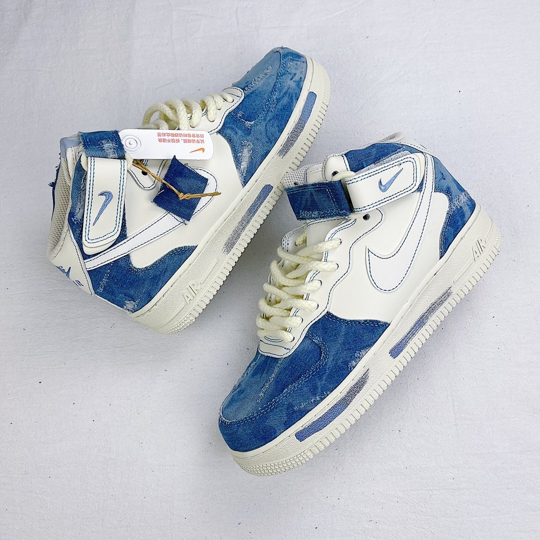 Кросівки Air Force 1 Mid Broken silk CW1888-622 фото 8