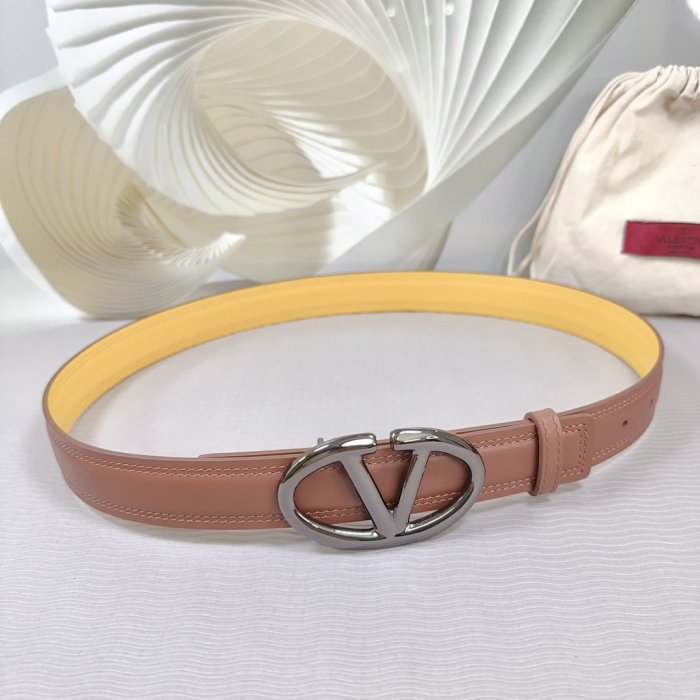 Belt leather female 3 cm