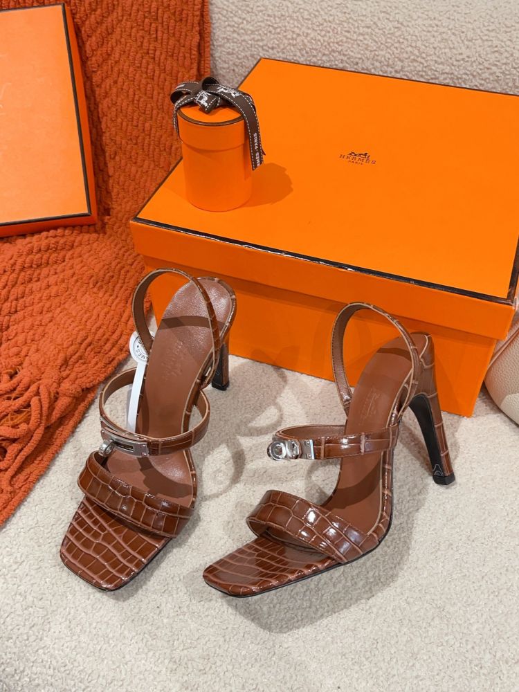 Босоніжки Hermes Glamour на підборах 9.5 см фото 2