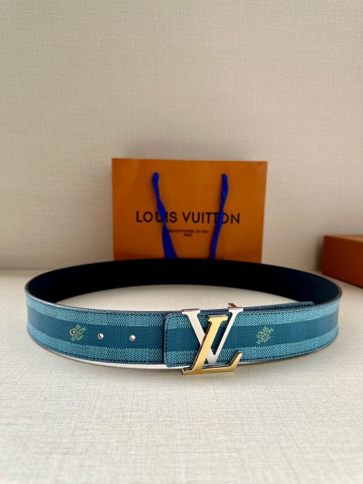 Belt leather male 4 cm