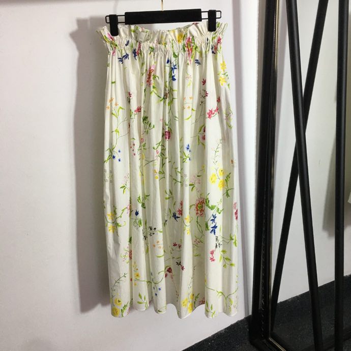 Плиссированная юбка с цветочным принтом фото 7