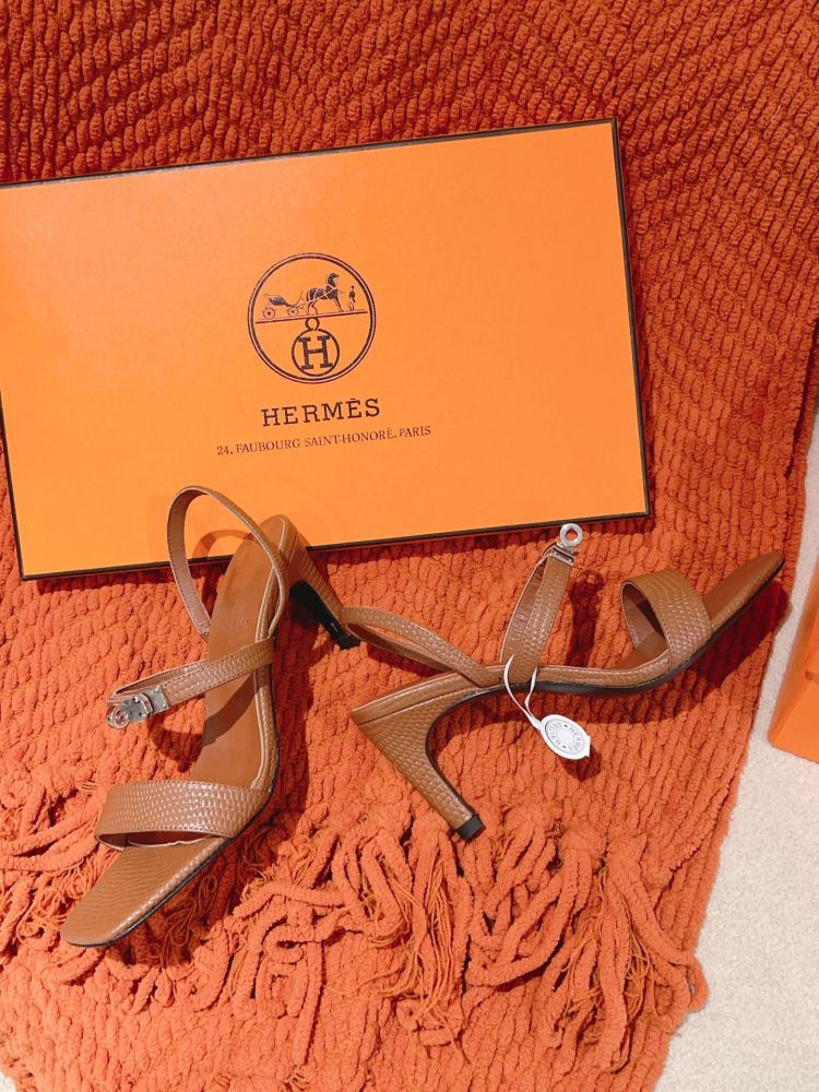 Босоножки Hermes Glamour на каблуке 7.5 см фото 5