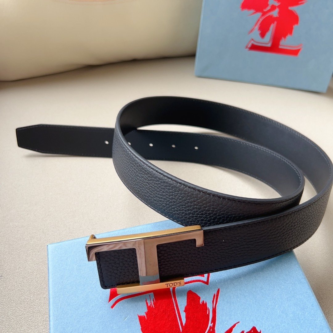 Male leather belt 3.5 cm